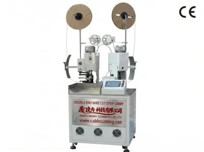 Machine Automatique de Coupe, Dénudage et Sertissage Double Extrémité - Wire Cut Strip Crimp Machine - Machine automatique de sertissage de cosses