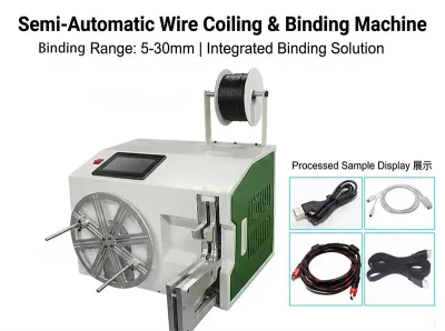 Machine Automatique de Rembobinage et Liage de Fils WPM-212A