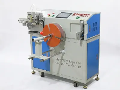 Machine d'Enroulement, Coupe et Liage Automatique de Câbles Acier WPM-40-80S