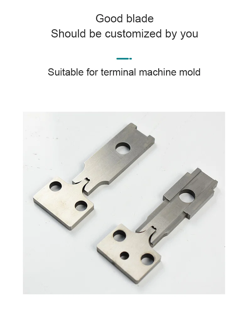 Terminal machine blad, Various types of automatic terminal crimping machine tool,die mute OTP die blade Lame de machine terminale, divers types de machine-outil de sertissage de terminal automatique, lame de matrice OTP muette
