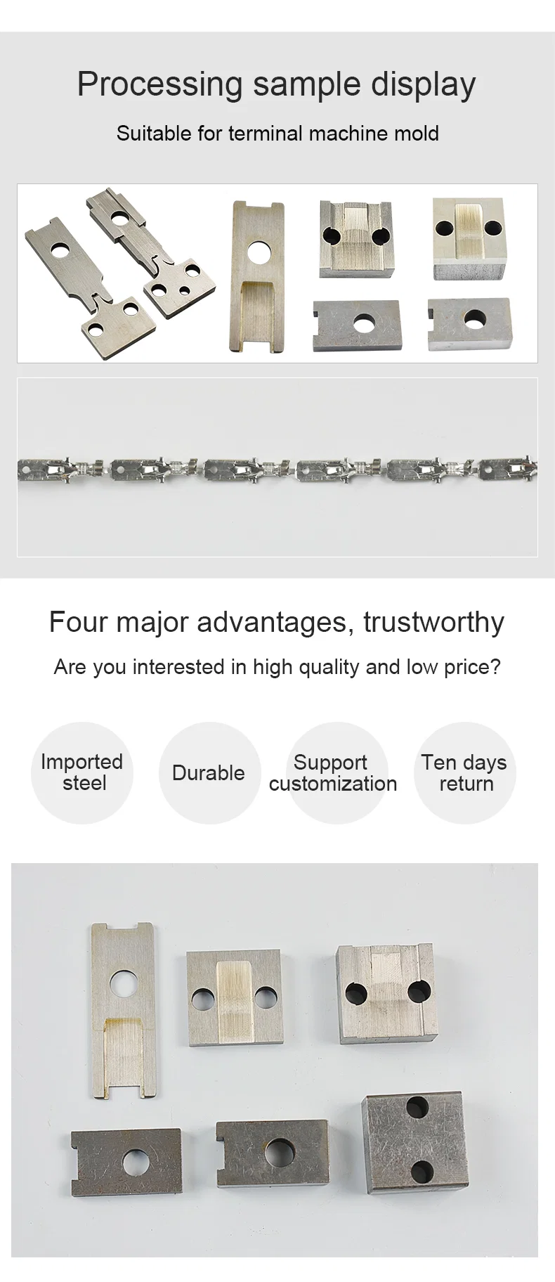 Terminal machine blad, Various types of automatic terminal crimping machine tool,die mute OTP die blade Terminal machine blad, Various types of automatic terminal crimping machine tool,die mute OTP die blade