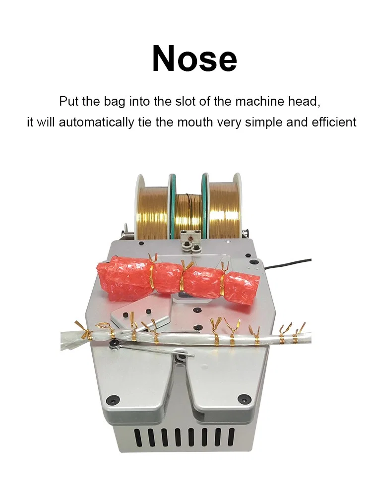 Machine à attaches torsadées pour pain, Machine à attaches torsadées, Machine à attaches torsades pour aliments