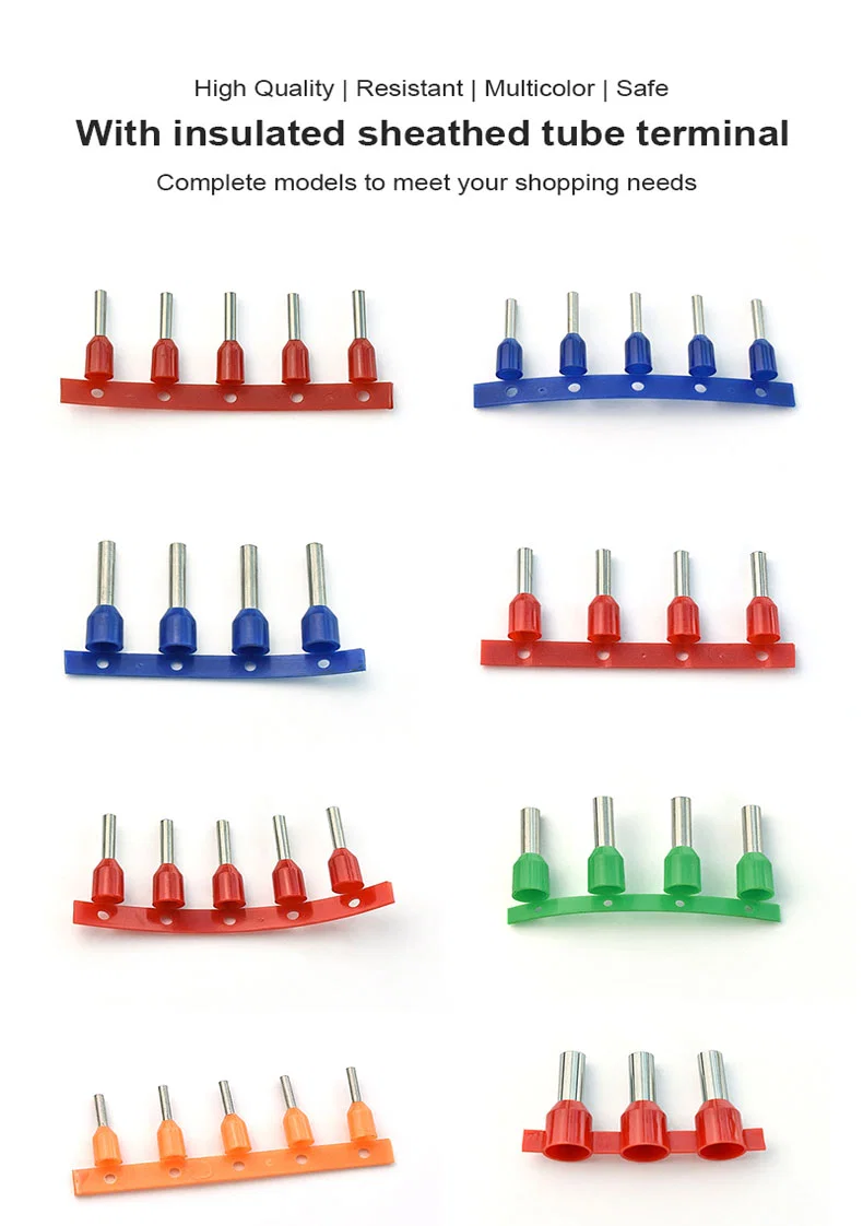 Borne à broches, borne ronde isolée, bornes à tube