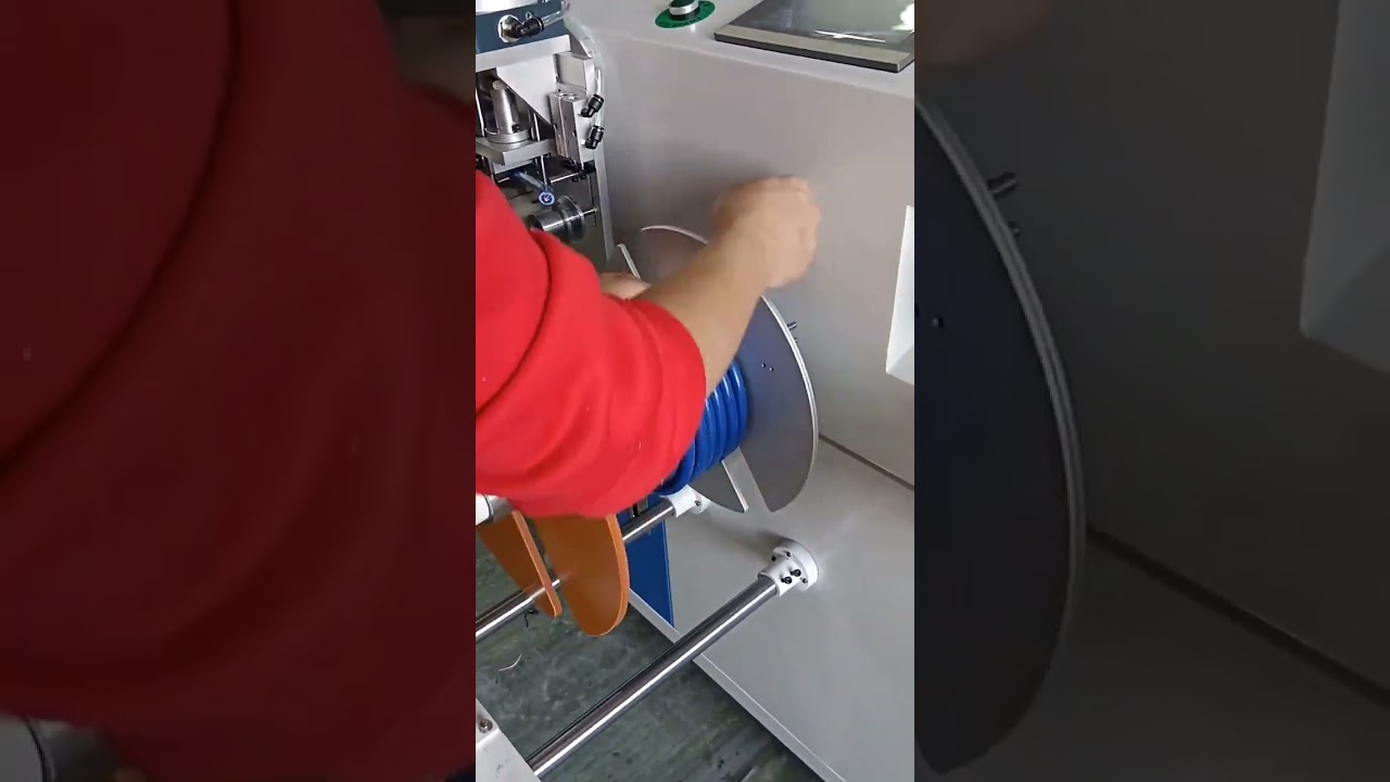 Machine automatique de comptage, déroulage, coupe, bobinage et ligaturage de câbles (Ø 1 mm à 16 mm)