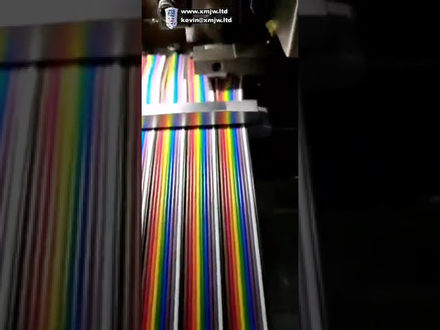 Machine semi-automatique de dénudage et sertissage de câble ruban 3 20p - Support fil plat 20 à 40 broches