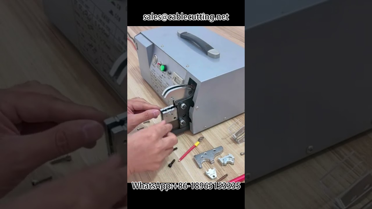 Machine à sertir les cosses électriques : sertissage de 0,25 à 70 mm²