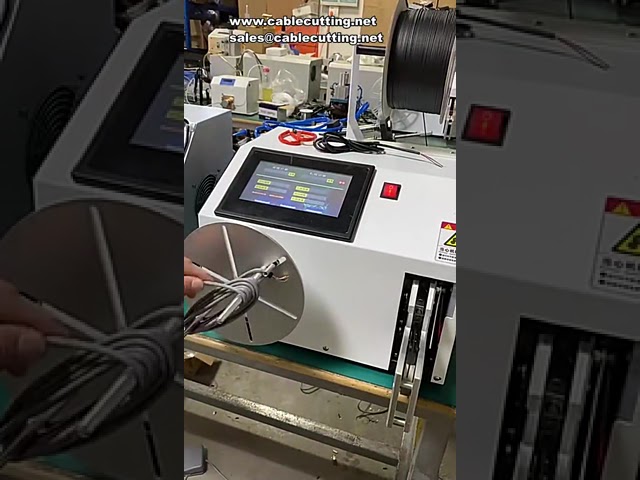 Machine d'enroulement automatique de bobines de fil 5 à 80 mm avec écran tactile numérique