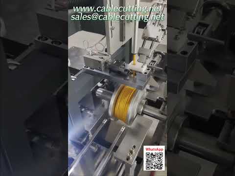 Machine à bobiner les câbles haute efficacité : alimentation, bobinage, coupe et ligature automatiques