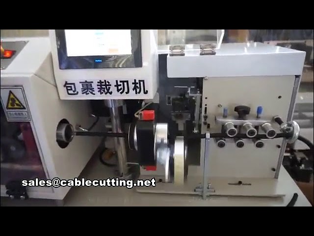 Machine à enrouler automatique, machine à couper les fils et machine à gainer les câbles