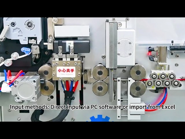 Machine automatique de coupe, dénudage et impression thermique de tubes numérotés
