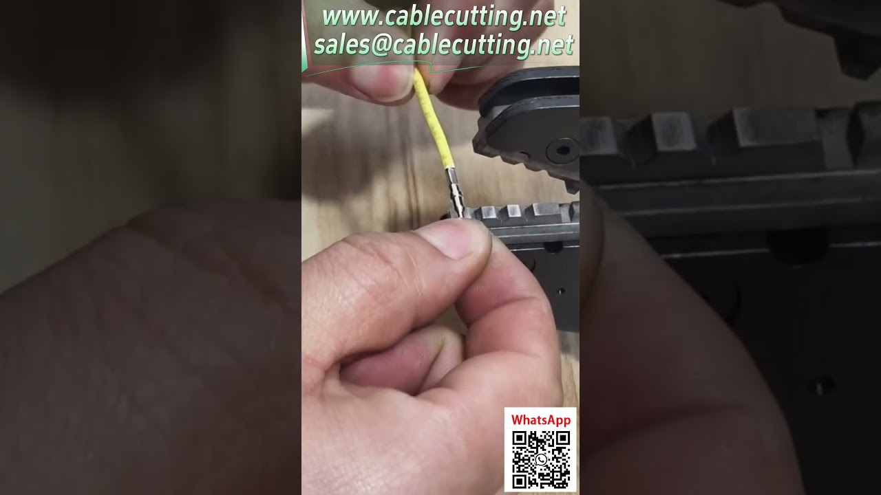 Pince à sertir pneumatique pour connecteurs aviation – Démonstration du sertissage carré
