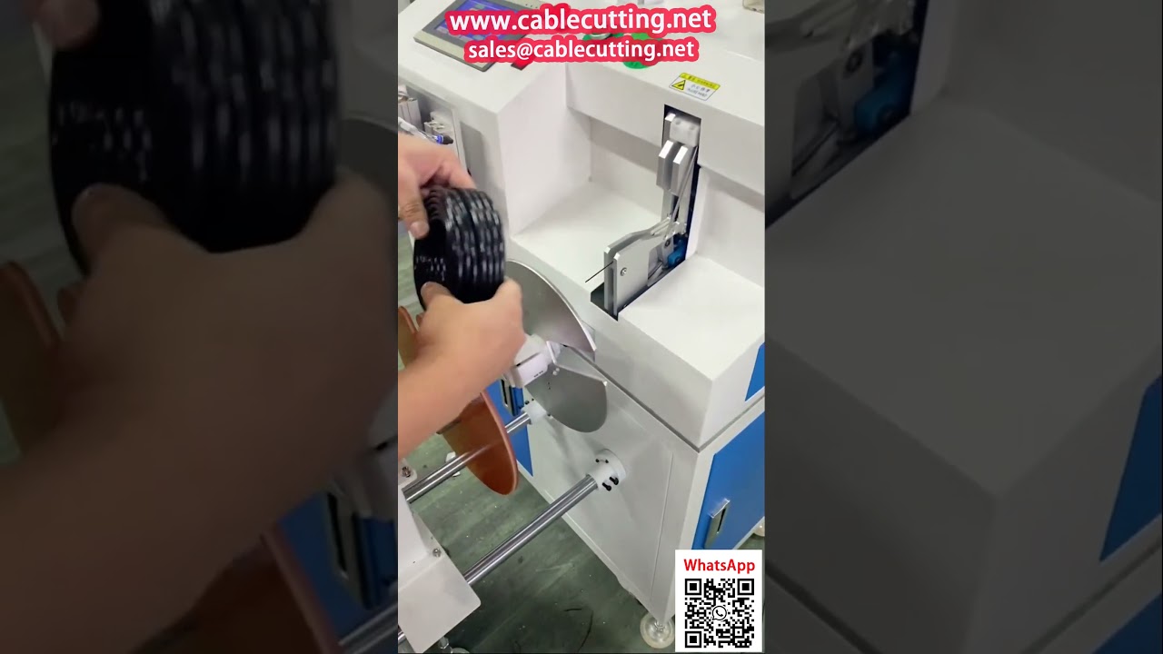 Machine de rebobinage de cordons de brassage avec compteur – grandes et petites bobines