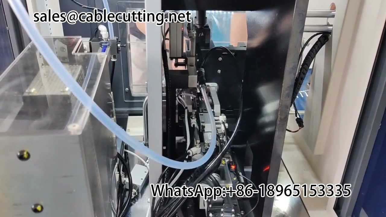 Machine intégrée de filetage, dénudage et sertissage pour fiches étanches #machine à dénuder
