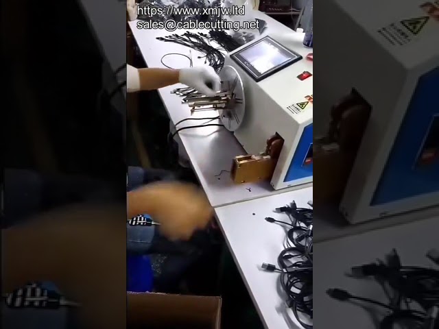 Machine à enrouler automatique pour câbles de téléphone : serre-câbles en fil de cuivre
