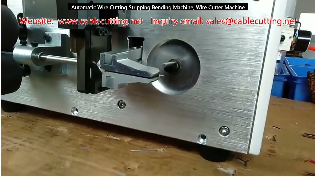Machine automatique de coupe, dénudage et cintrage de fils - Découpeuse de câbles