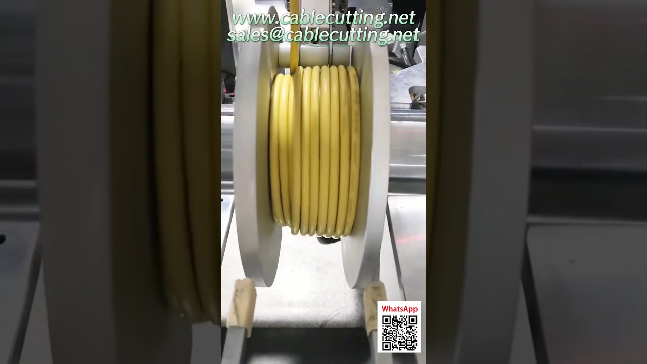 Machine à enrouler automatique : alimente, déplace, mesure, coupe et attache en une seule opération