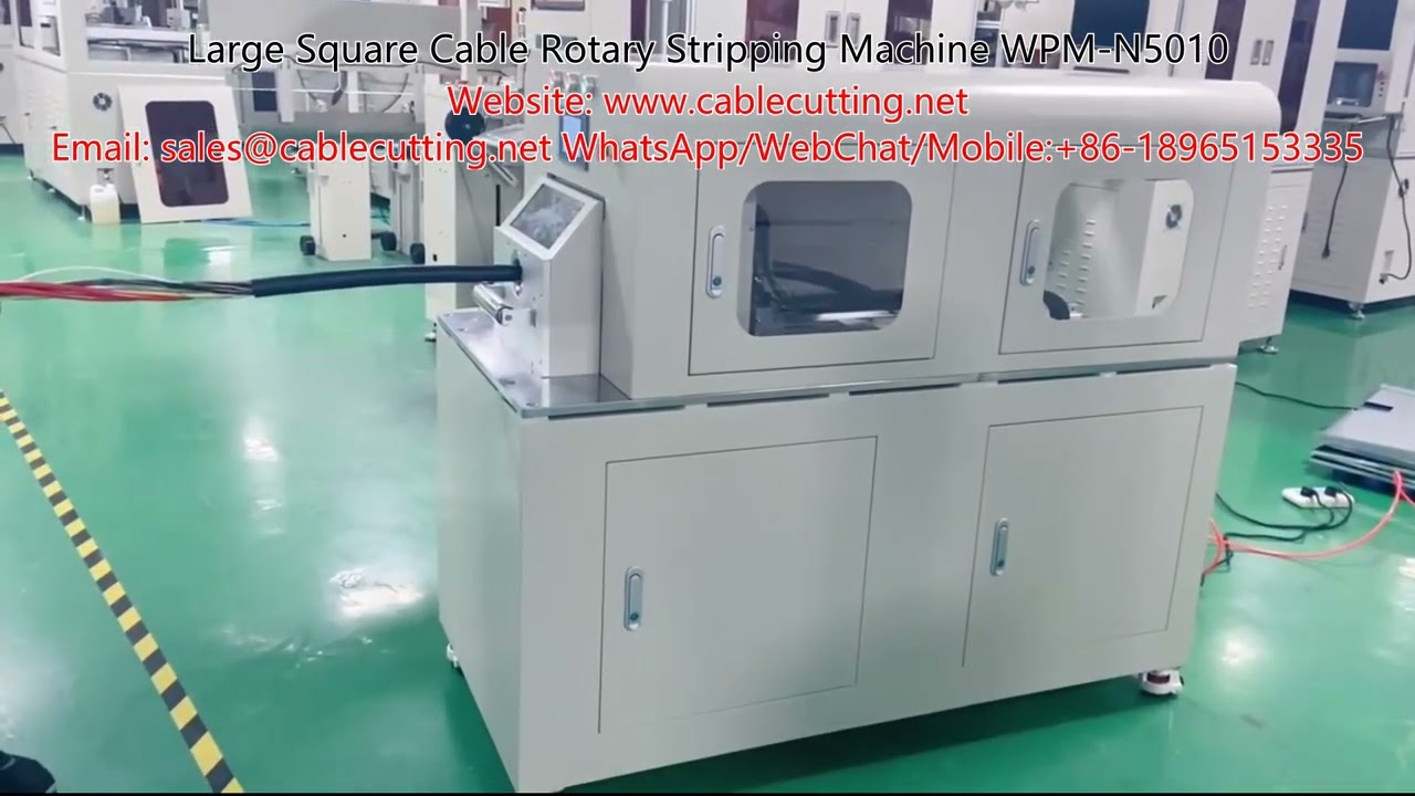 Dénudeuse rotative de précision pour câbles carrés larges - WPM-N-5010