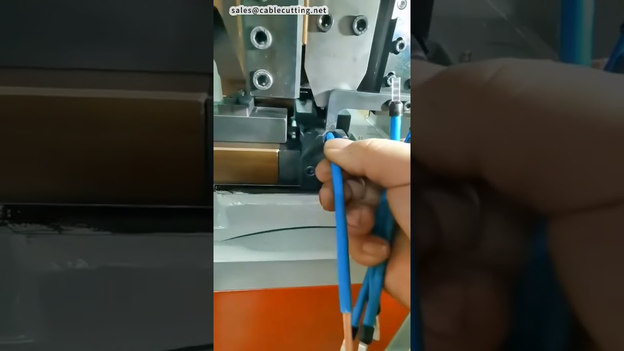 Machine à sertir les bornes de tubes de gros calibre avec alimentateur vibrant | #usine #machine