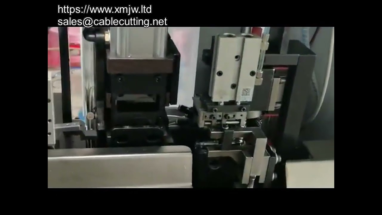 Machine de coupe, dénudage et sertissage automatique de fils – Sertisseuse de bornes entièrement automatique