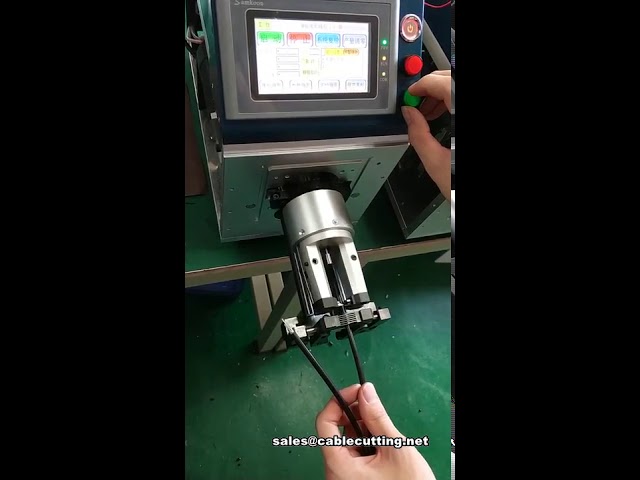 Dénudeuse coaxiale semi-automatique : Machine à dénuder les câbles coaxiaux