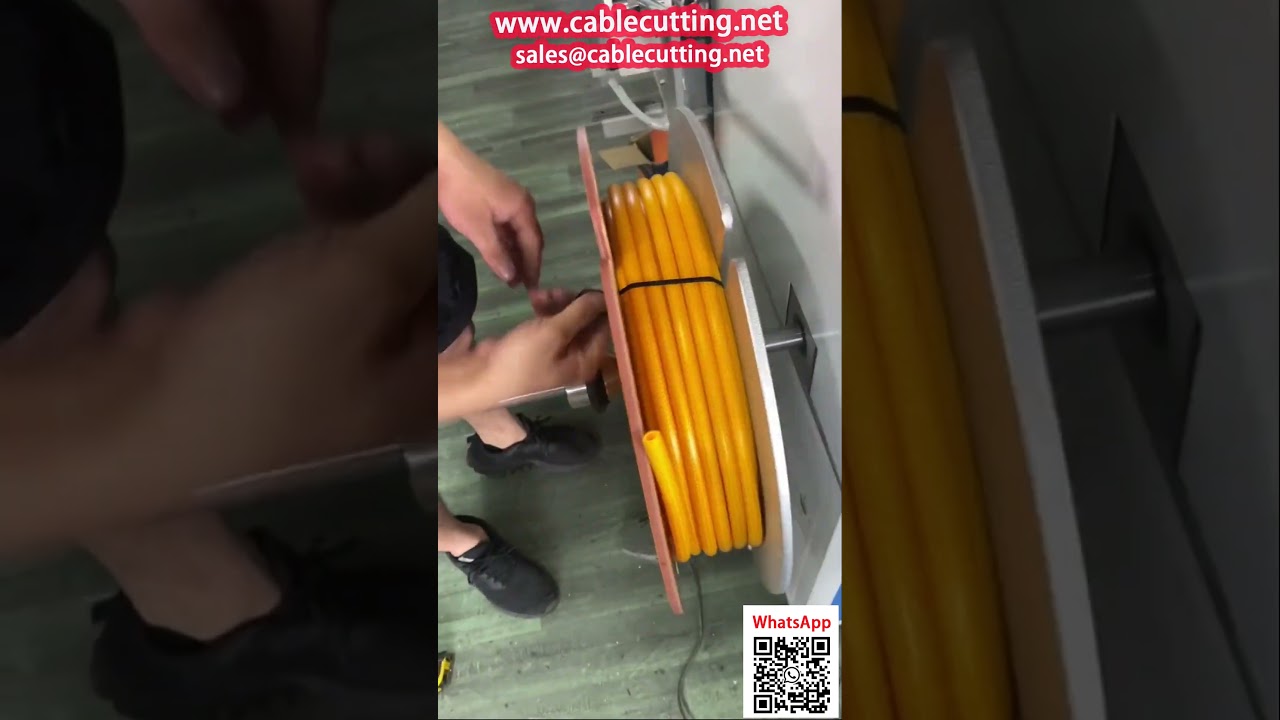 Enrouleuse, Compteuse et Coupeuse Automatique pour Tuyaux Haute Pression – Mise en Boîte Rapide