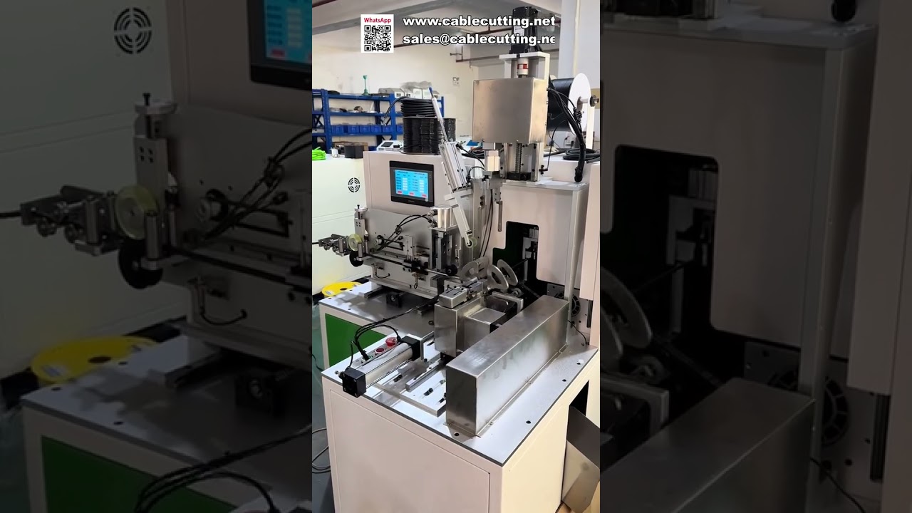 Machine automatique de comptage, bobinage et enroulement pour câbles réseau