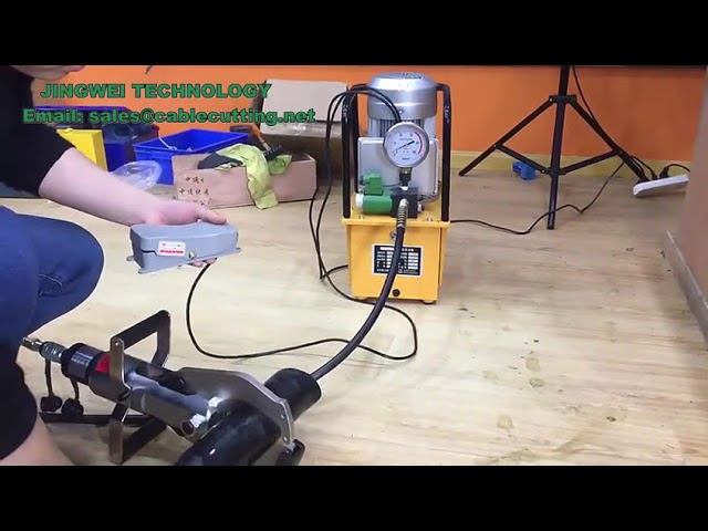 HHB 700A Pompe hydraulique électromagnétique 380V avec commande au pied - Réservoir 7L