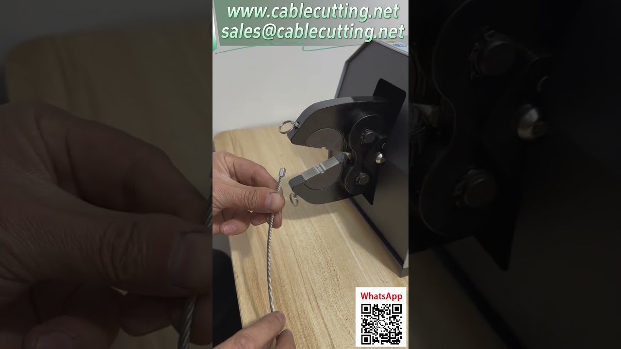 Machine de sertissage pneumatique pour câbles en acier - Test de traction 2500N - Matrices personnalisables