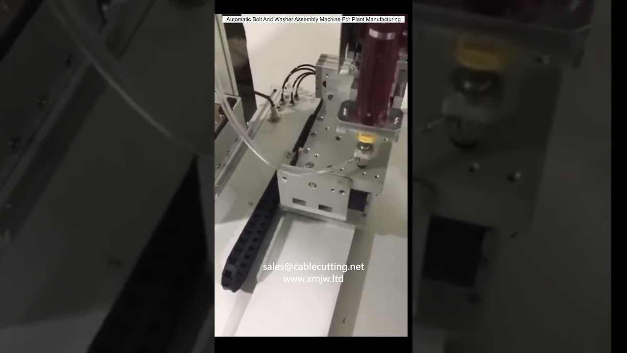 Machine automatique d'assemblage de boulons et rondelles pour l'industrie manufacturière