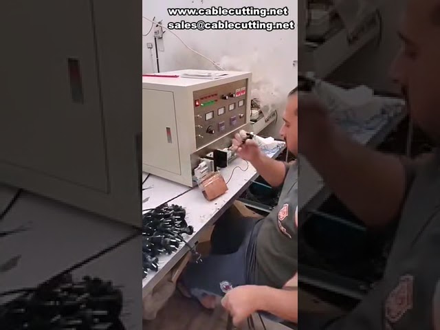 Testeur complet de fils de prise électrique à station simple et double - Micro contrôle, test de batterie et pliage