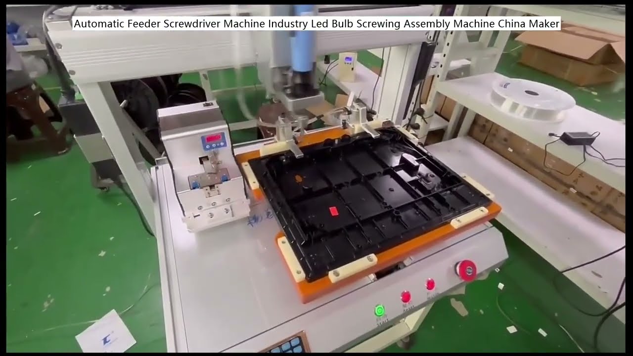 Machine de vissage automatique avec alimentateur pour assemblage d'ampoules LED - Fabricant Chine